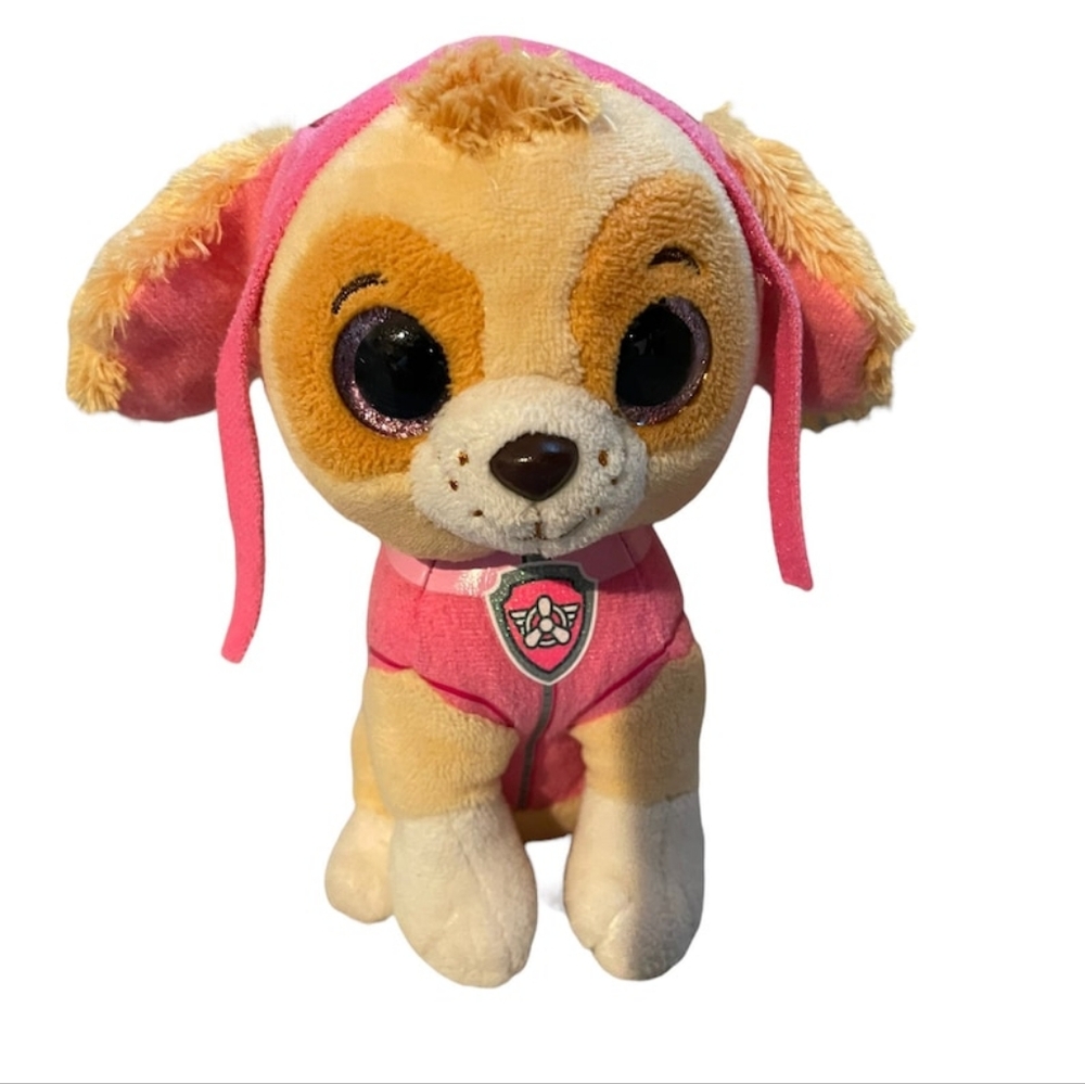 NWT Ty Beanie Boos Paw Patrol Skye Puppy Dog Soft Stuffed Plush Toy 6.5" Tall